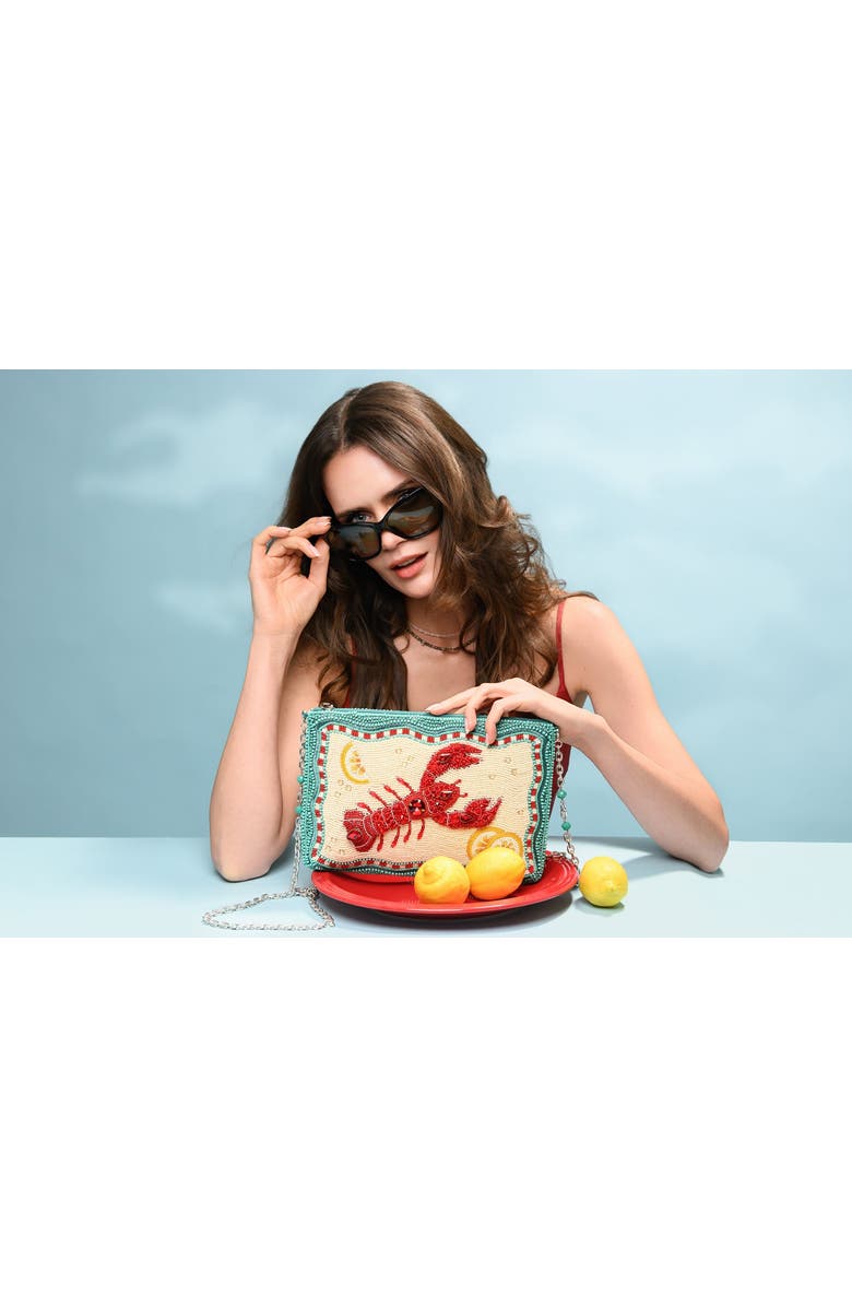 Mary Frances Accessories Crack Me Up Crossbody Handbag, Alternate, color, Blue