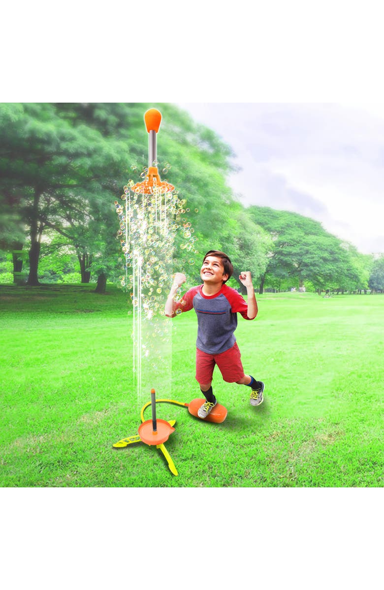 Lanard Air Powered Bubble Rocket, Streams Bubbles In The Sky, Alternate, color, Multicolored
