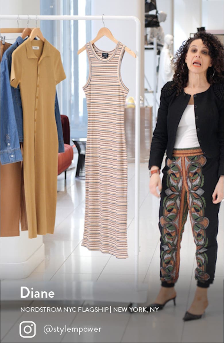 Semra Stripe Knit Midi Dress, sales video thumbnail