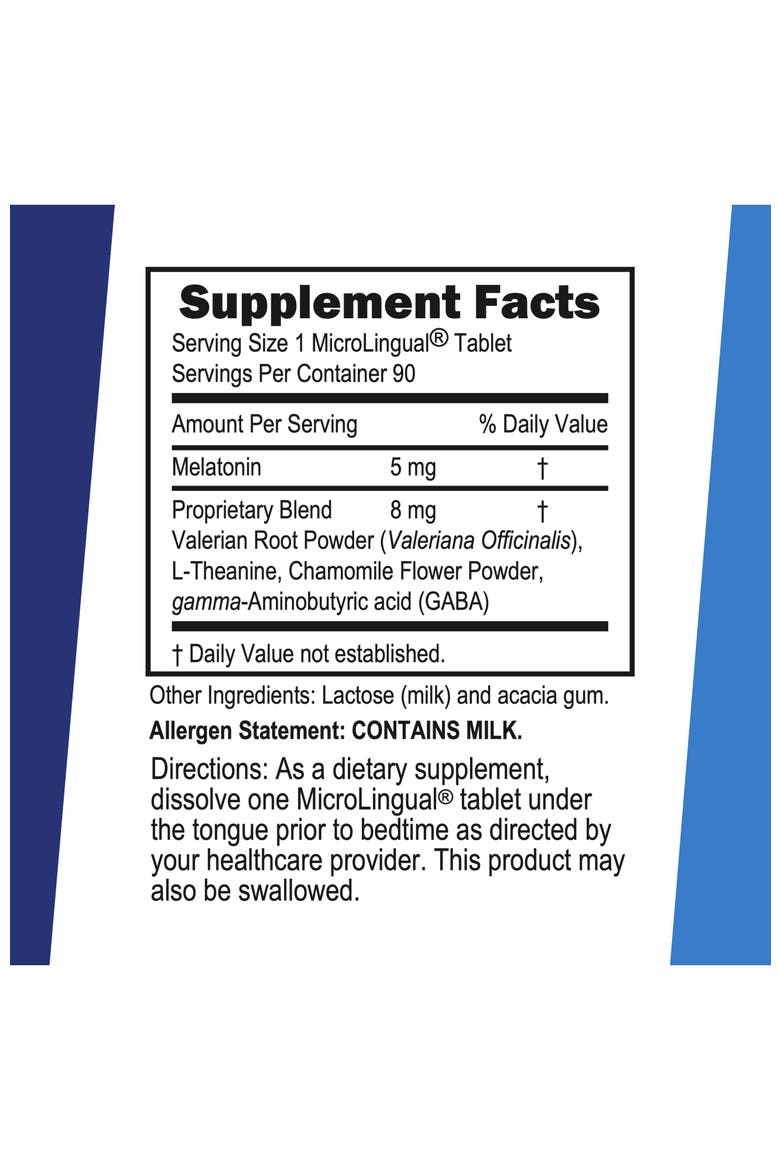 Extra Strength Melatonin Instant Dissolve Sleep Support Tablets, Alternate, color, White