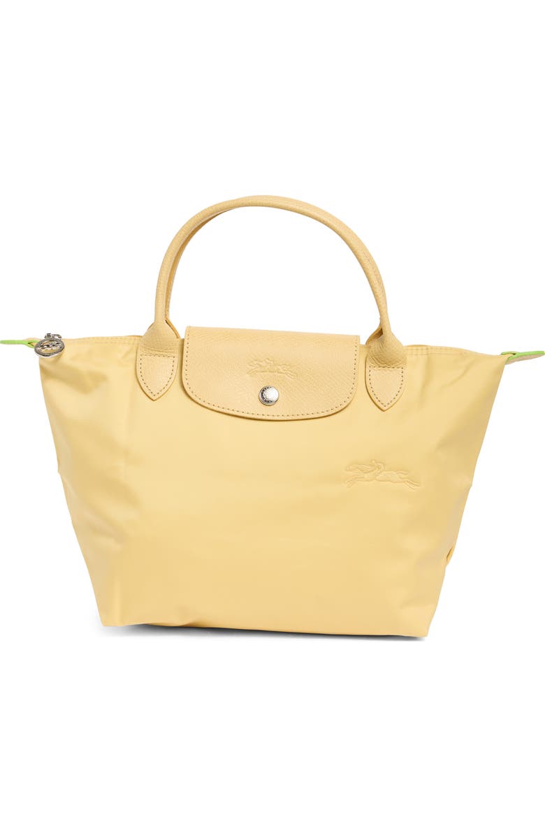Longchamp Small Le Pliage Green Recycled Canvas Top Handle Bag, Main, color,