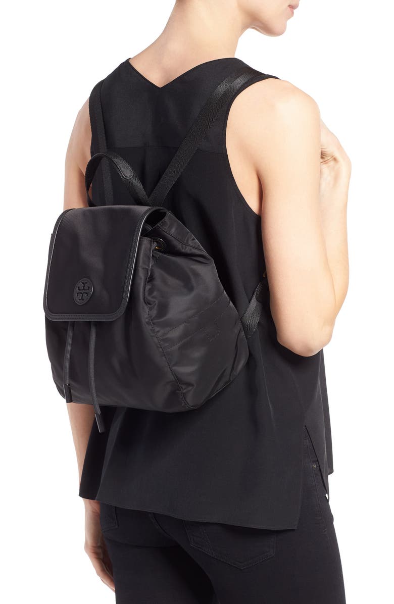 Tory Burch Small Scout Nylon Backpack, Alternate, color,