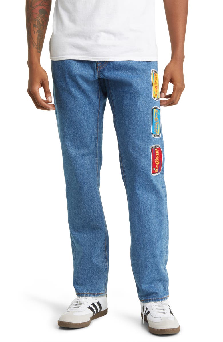 ICECREAM Fountain Patchwork Nonstretch Jeans, Main, color,