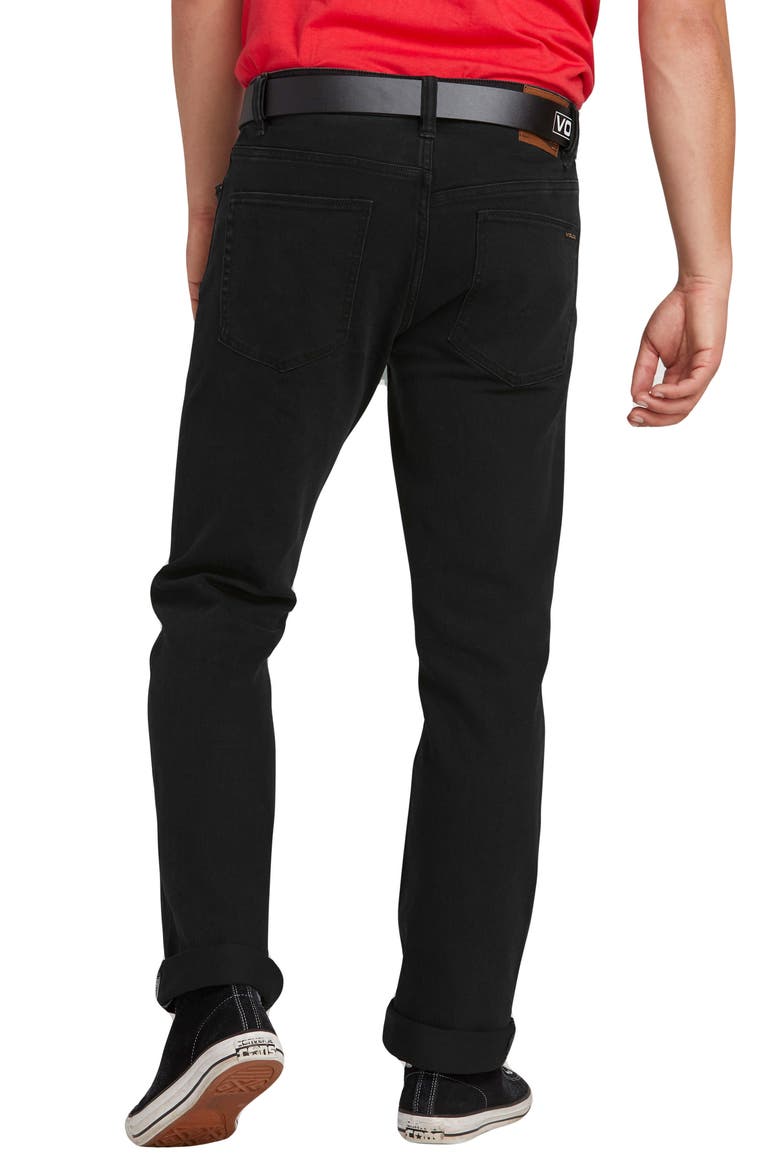 'Solver' Straight Leg Jeans, Alternate, color, BLACKOUT