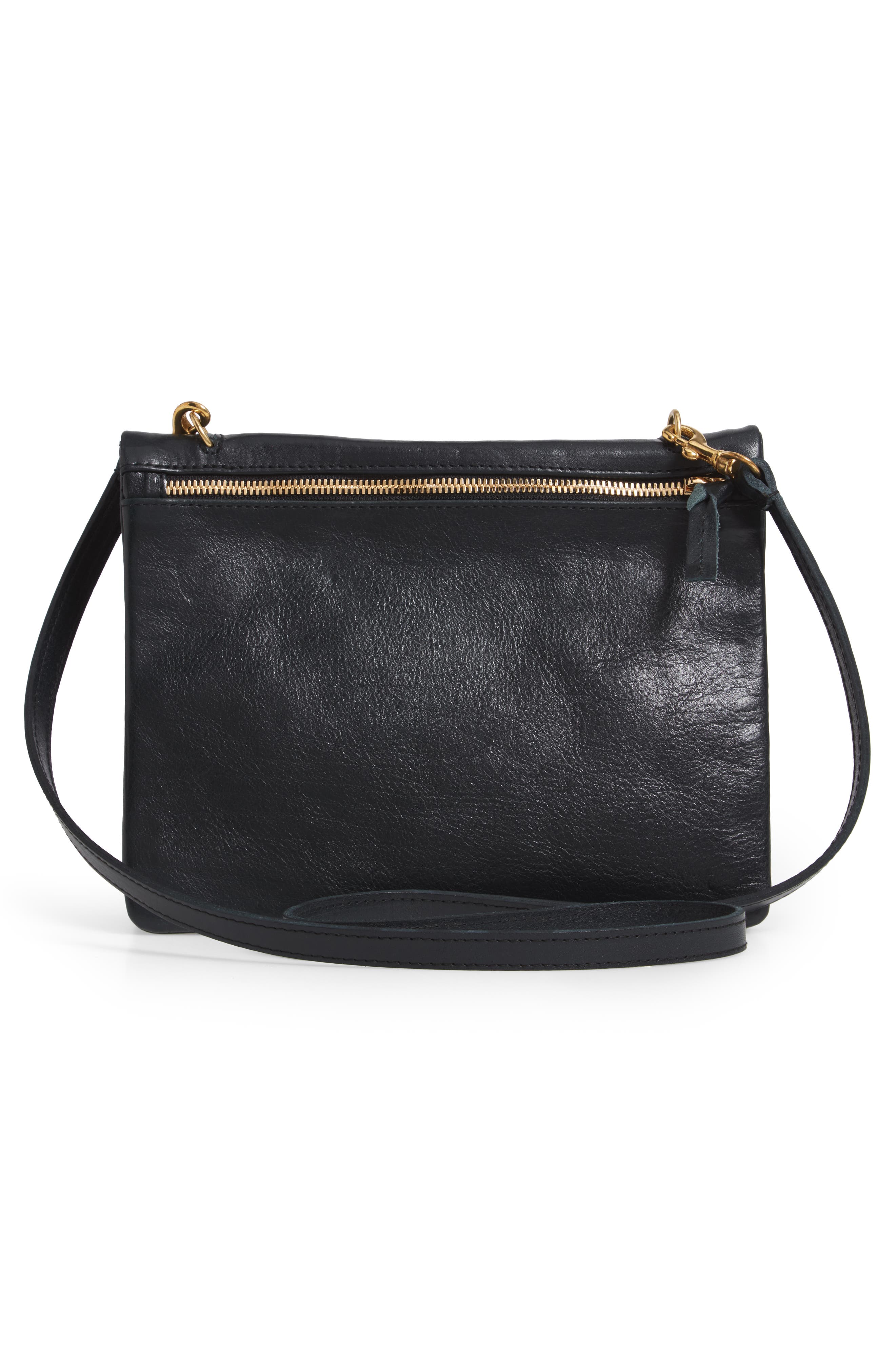 Clare V. Jumelle Leather Crossbody Bag, Alternate, color, 