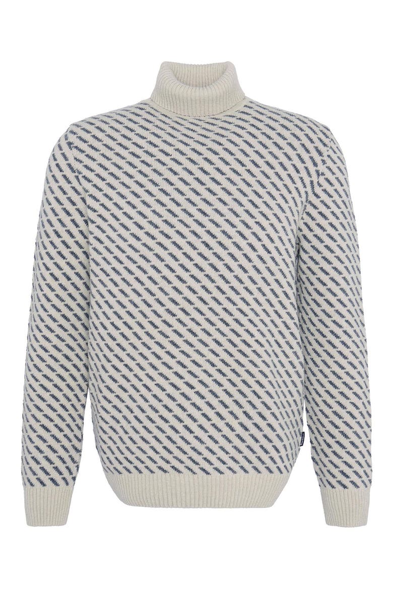Masham Jacquard Turtleneck Sweater, Alternate, color, CHALK MARL