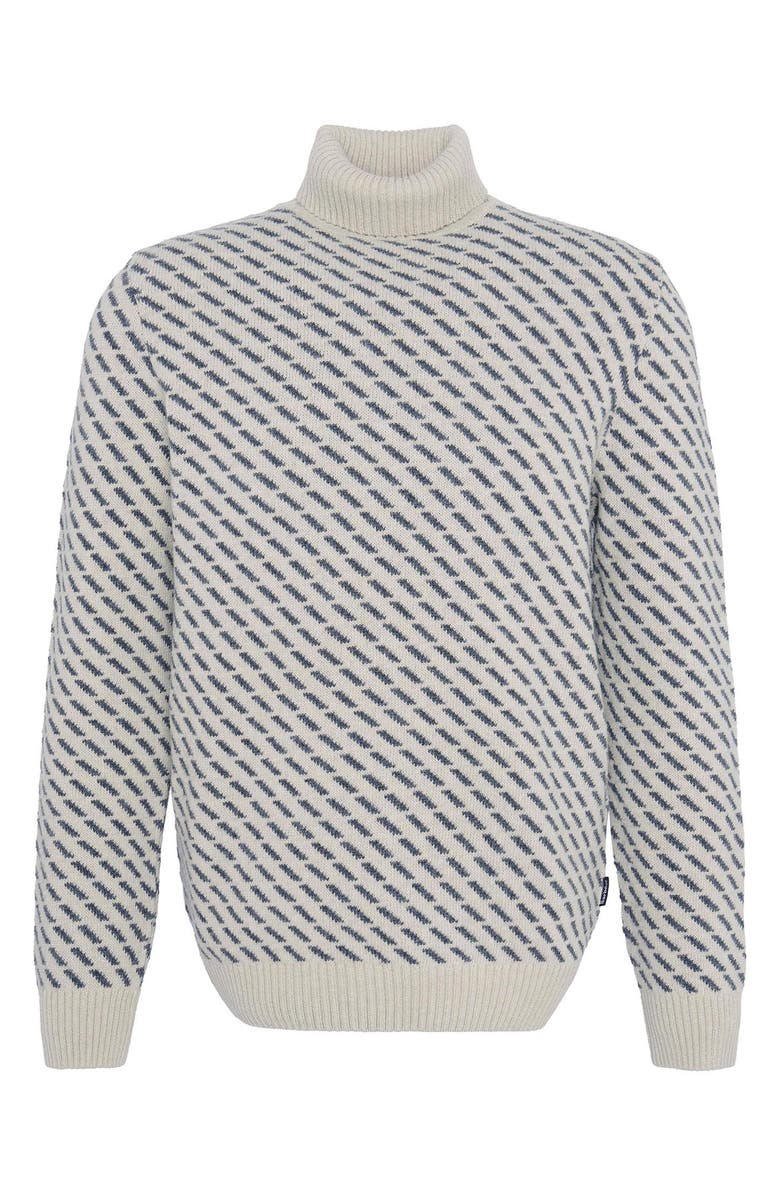 Barbour Masham Jacquard Turtleneck Sweater, Alternate, color, 