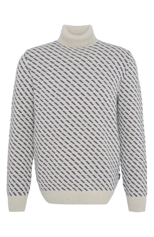 Barbour Masham Turtleneck Sweater In Chalk Marl