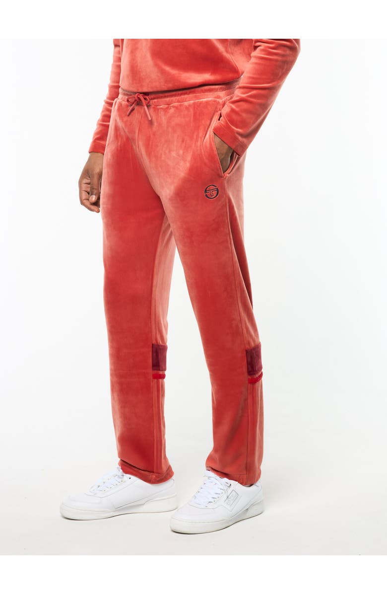Sergio Tacchini Damarindo Velour Track Pant, Main, color, Hot Sauce