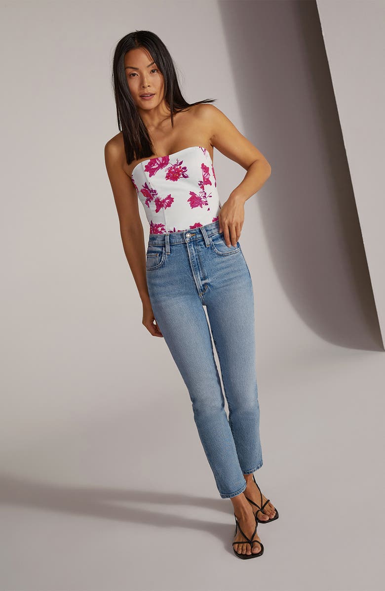 Favorite Daughter The Valentina High Waist Crop Cigarette Jeans, Alternate, color, 