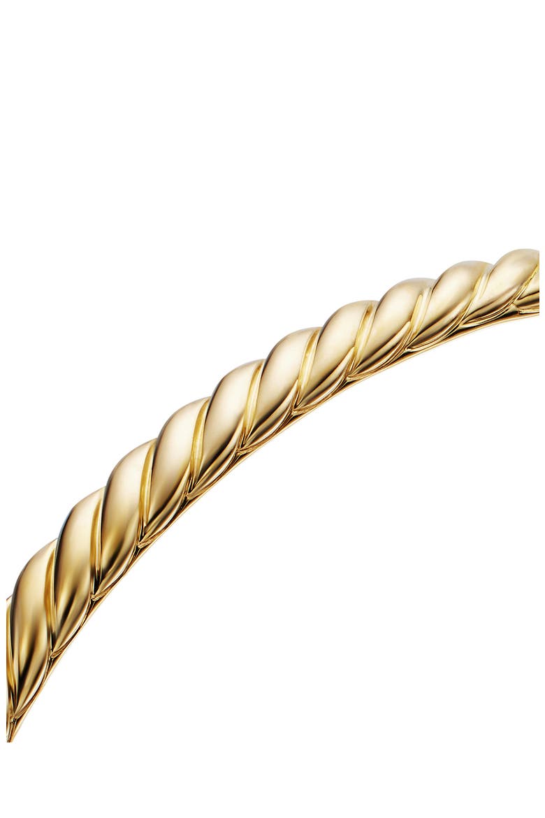Sculpted Cable Bangle Bracelet in 18K Yellow Gold, 4.6mm, Alternate, color, 18K YELLOW GOLD