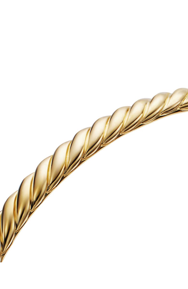David Yurman Sculpted Cable Bangle Bracelet in 18K Yellow Gold, 4.6mm, Alternate, color, 18K Yellow Gold