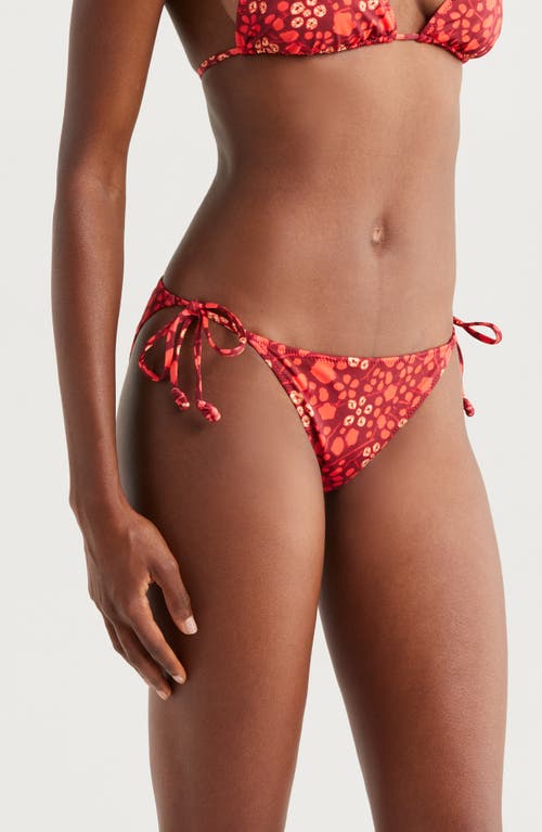 Ulla Johnson Maria Side Tie Bikini Bottoms In Orange