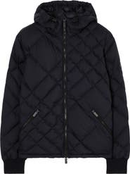 Burberry Check-stitch Nylon Doversgreen Puffer Jacket