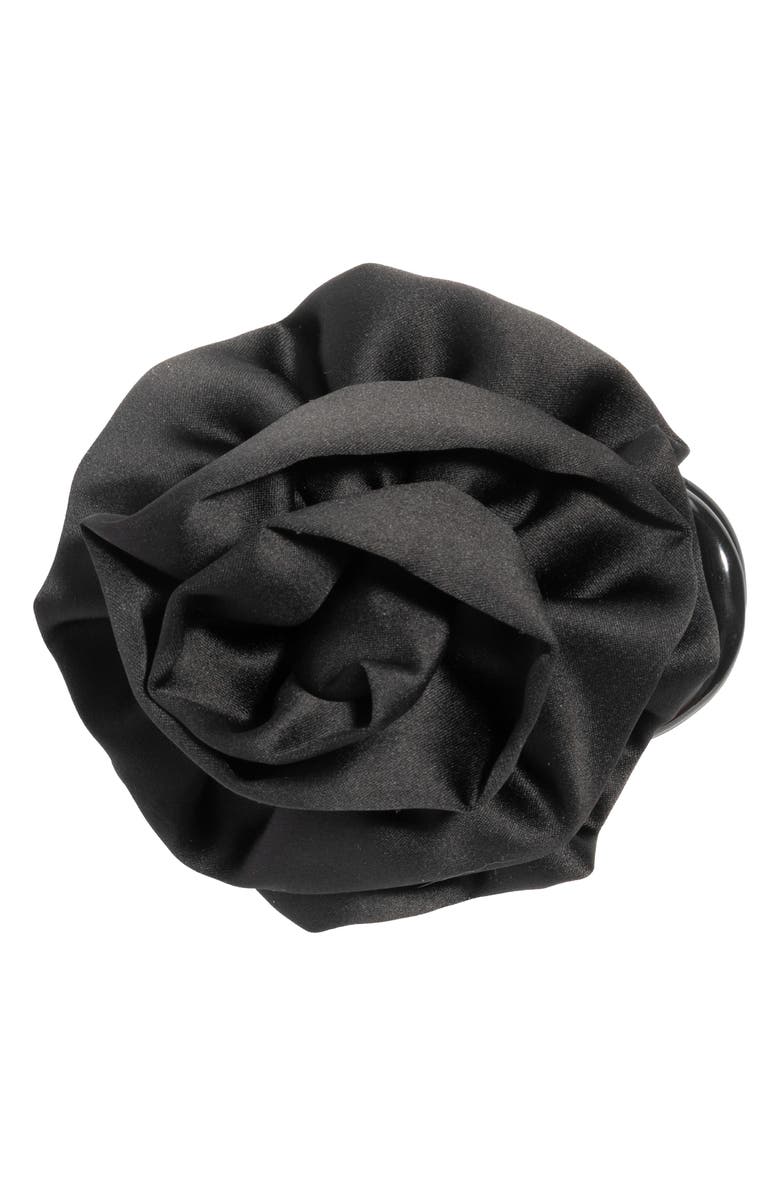 Kitsch Rosette Cloud Hair Clip, Alternate, color, Black