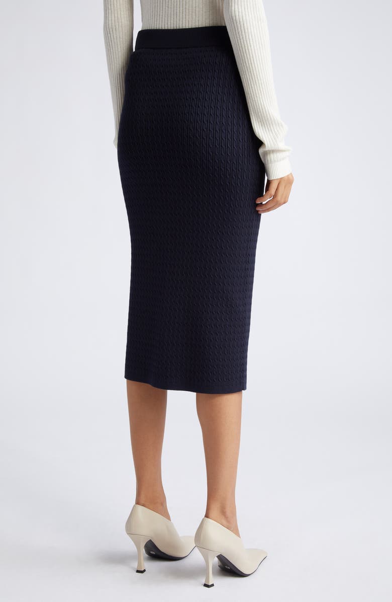 Max Mara Studio Ginosa Cable Knit Pencil Skirt, Alternate, color, 