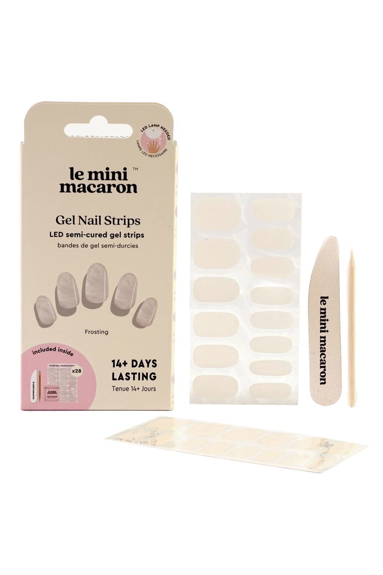 Gel Nail Strips Kit, Main, color, FROSTING
