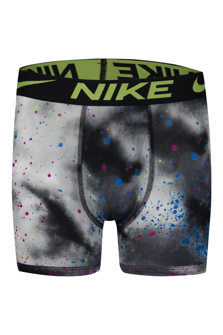 Kids' Assorted 3-Pack Micro Essentials Boxer Briefs, Alternate, color, BLACK/ GREEN STRIKE