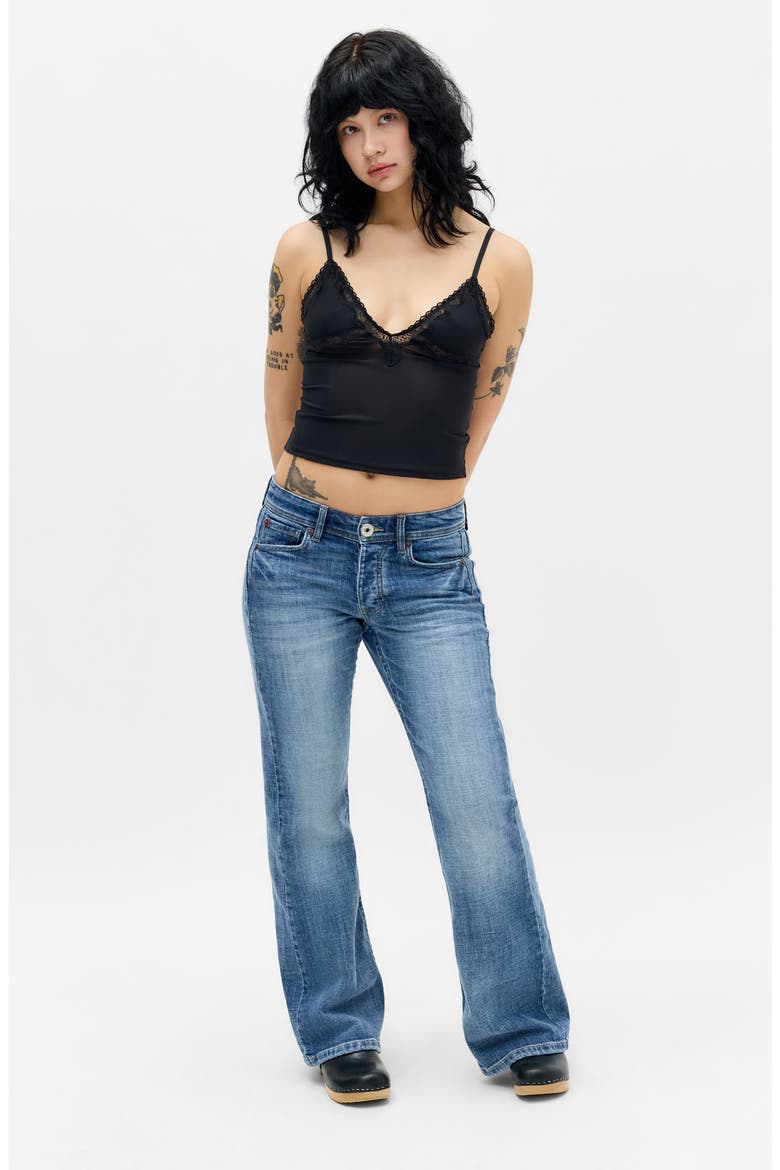 Teo Low Rise Relaxed Bootcut Jeans, Alternate, color, MID VINTAGE