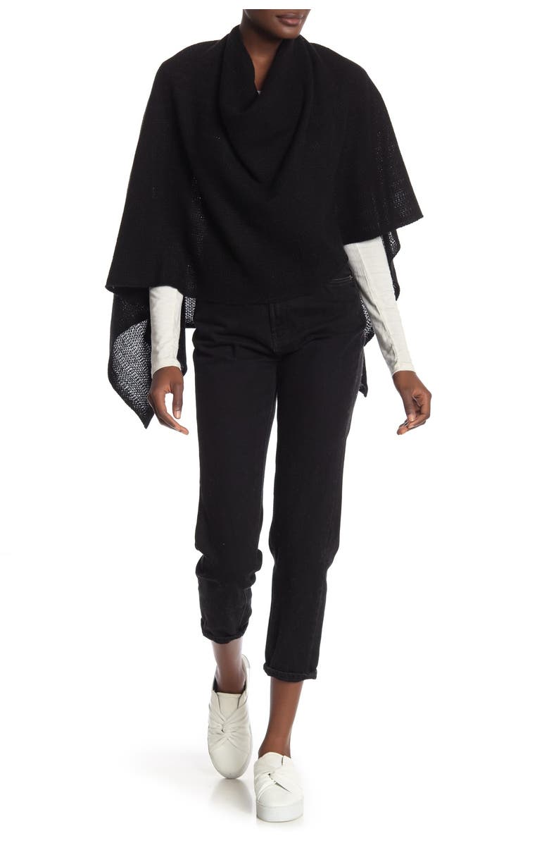 Portolano Cashmere Poncho, Alternate, color, 