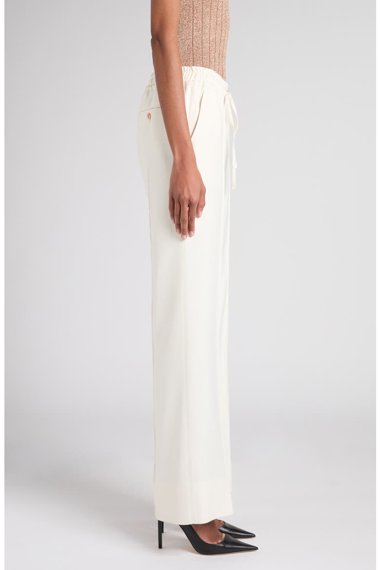 Tailored Viscose & Silk Twill Pants, Alternate, color, JB005 CREAM