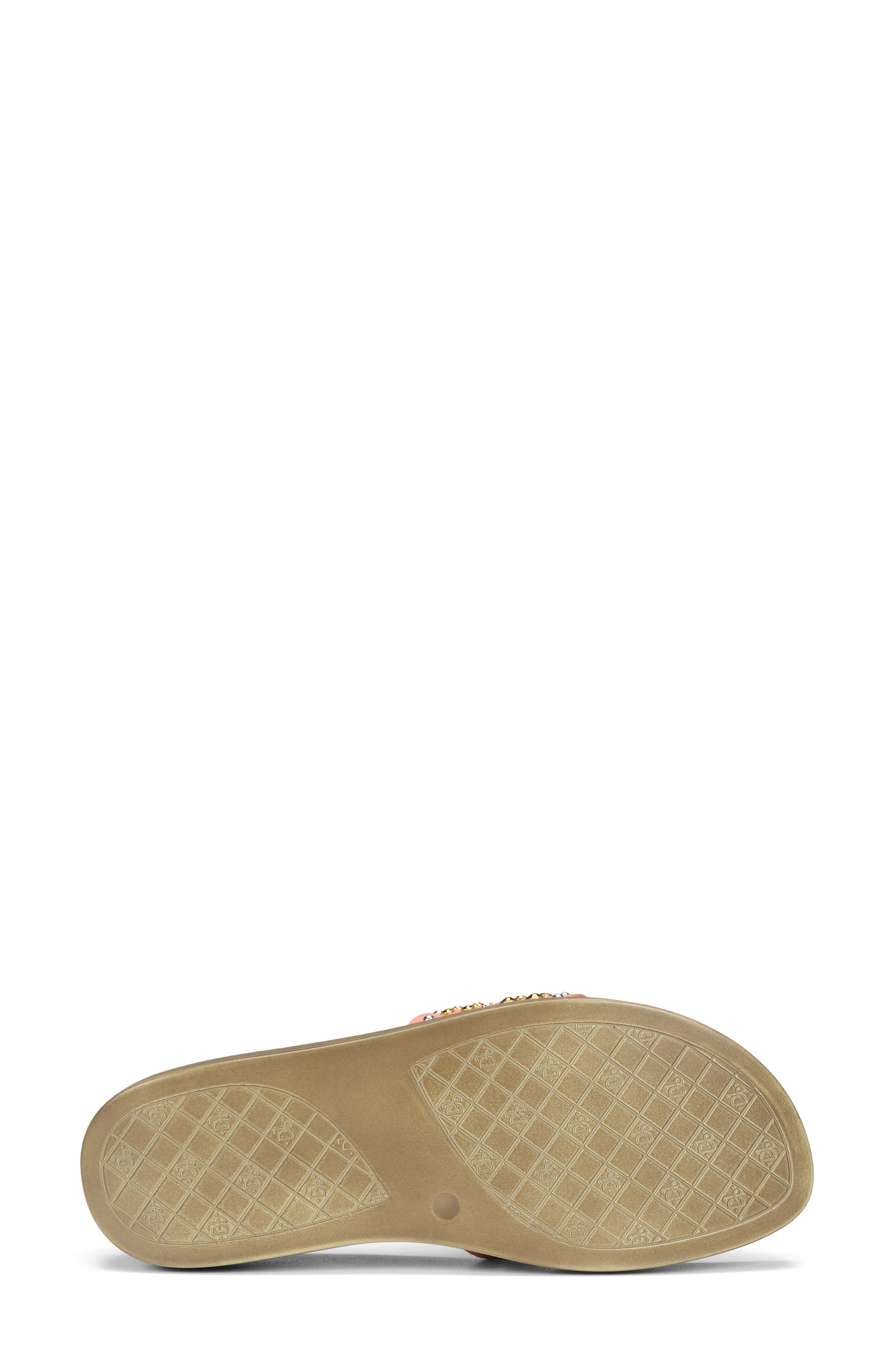 Fifi Slide Sandal, Alternate, color, SALMON SUEDE