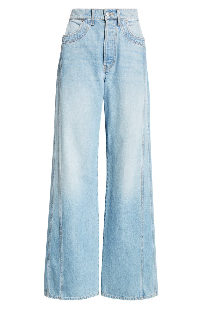 Veronica Beard Taylor High Waist Wide Leg Jeans, Alternate, color,