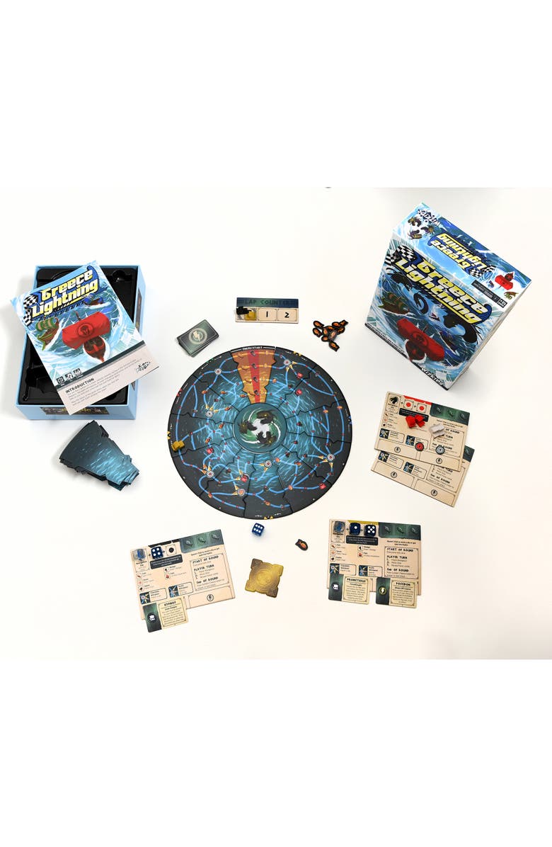WizKids Games Greece Lightning | Greek Hydra Regatta Race Board Game | WizKids, Alternate, color,