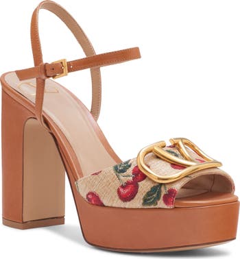 Valentino Garavani VLOGO Cherries Platform Sandal (Women