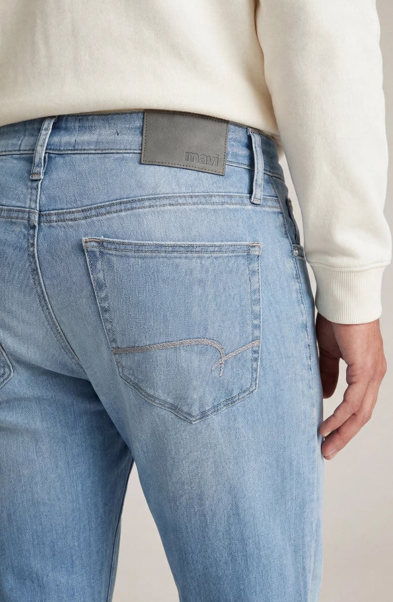 Mavi Jeans Jake Slim Leg Jeans, Alternate, color, Bleached Supermove