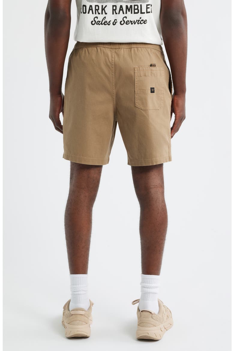 Made to Fade Stretch Cotton Drawstring Shorts, Alternate, color, WASHED KHA