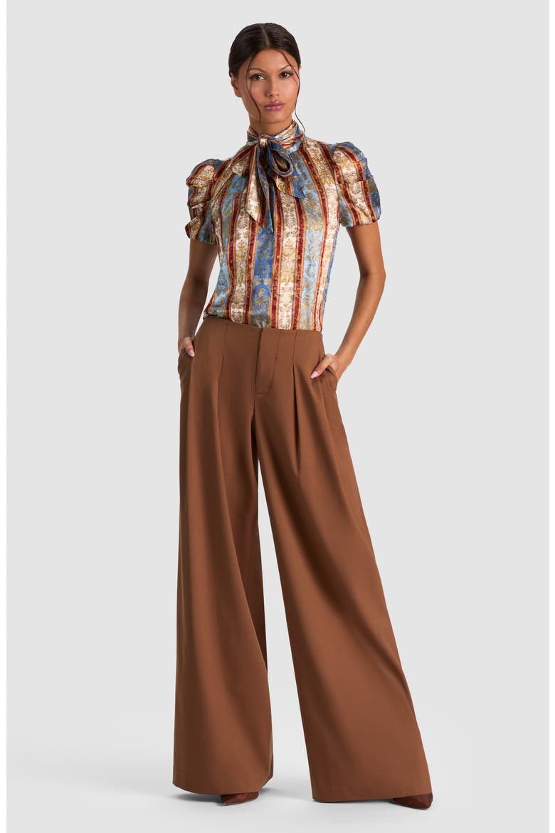 Brentley Tie Neck Top, Alternate, color, GRAND AFFAIR