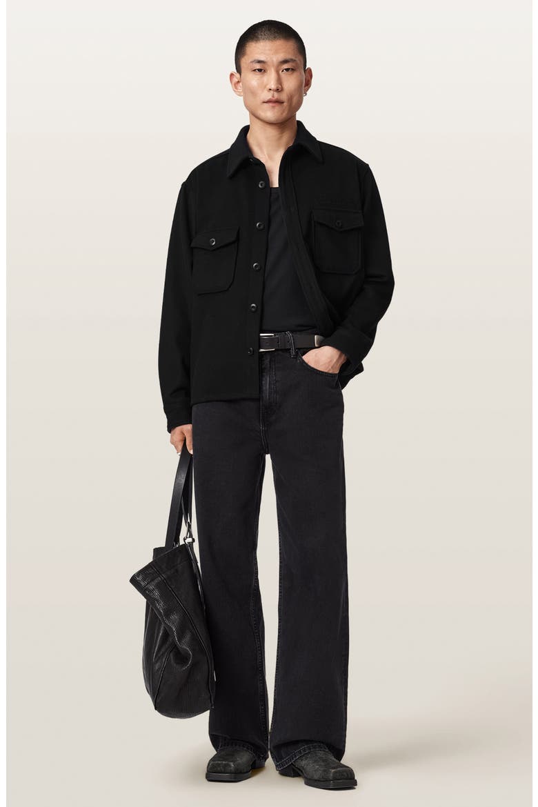 Palermo Wool Blend Shirt Jacket, Alternate, color, ORCA BLACK