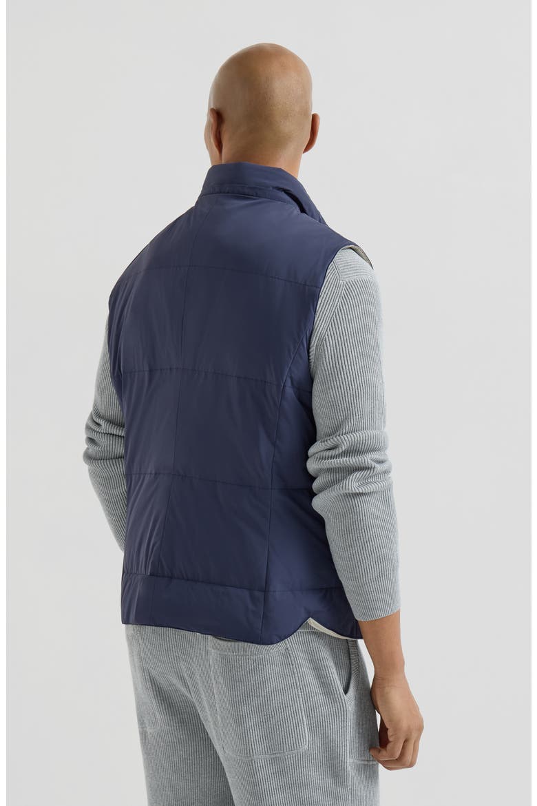 Nylon down vest, Alternate, color, Blue