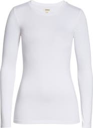 L'AGENCE Tess Long Sleeve Stretch Jersey Top