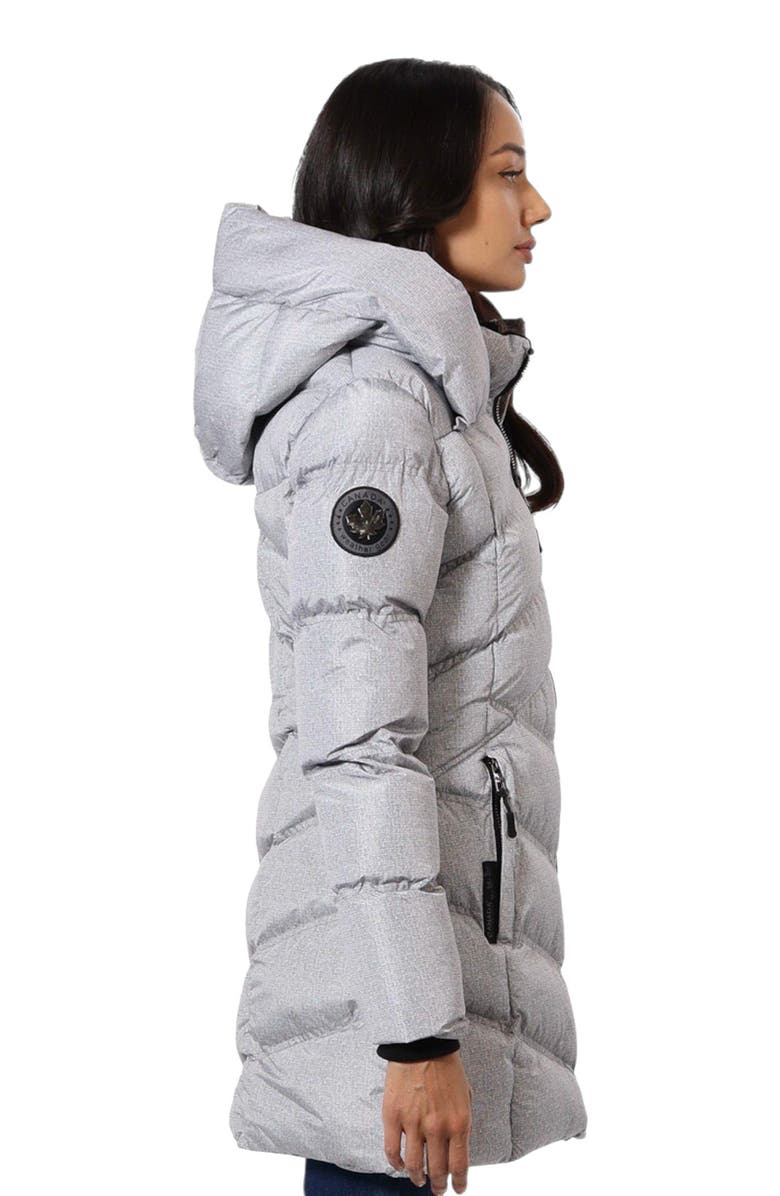 CANADA WEATHER GEAR Women's Long Puffer Jacket, Alternate, color, Grey