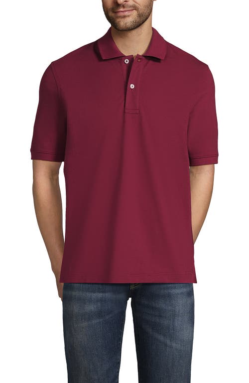 Lands' End Short Sleeve Comfort-first Mesh Polo Shirt In Burgundy Spritz