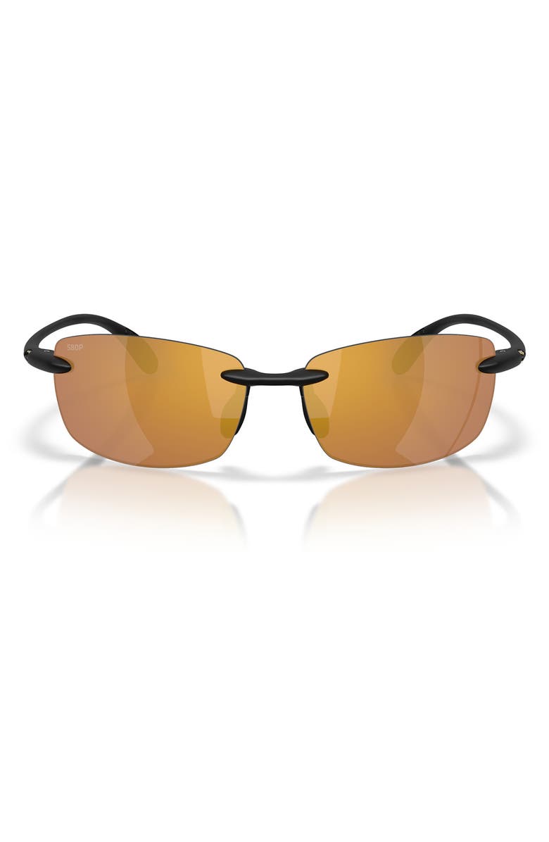 Costa Del Mar Ballast 60mm Sunglasses, Main, color, Matte Black / Gold Mirror