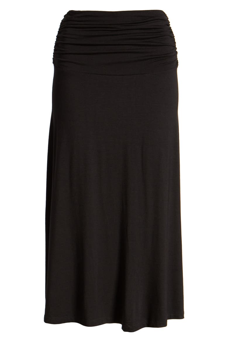 Andie Convertible Knit Skirt, Alternate, color, BLACK