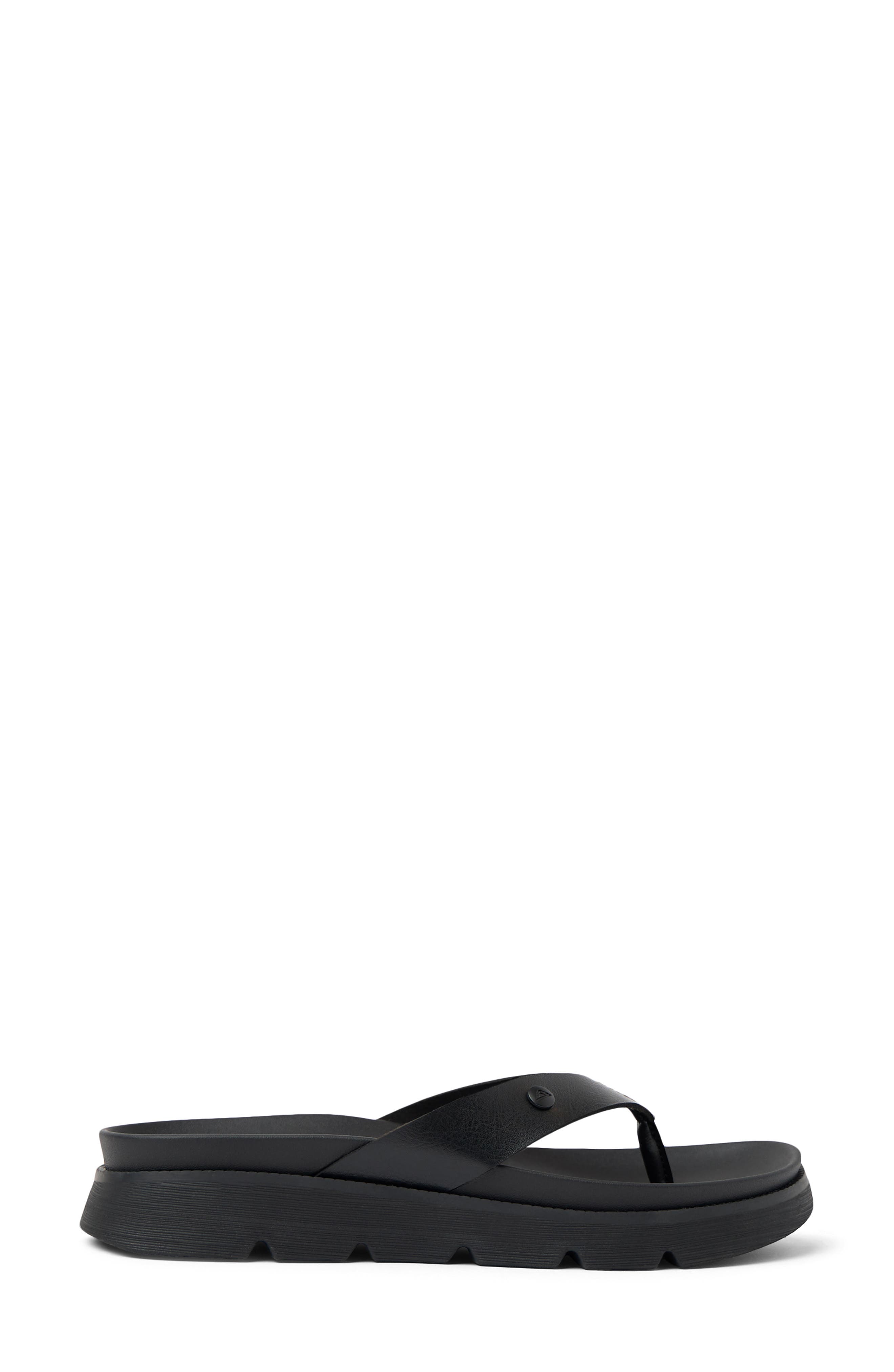 Reef Vista Luxe Viviannah Flip Flop, Alternate, color, Black