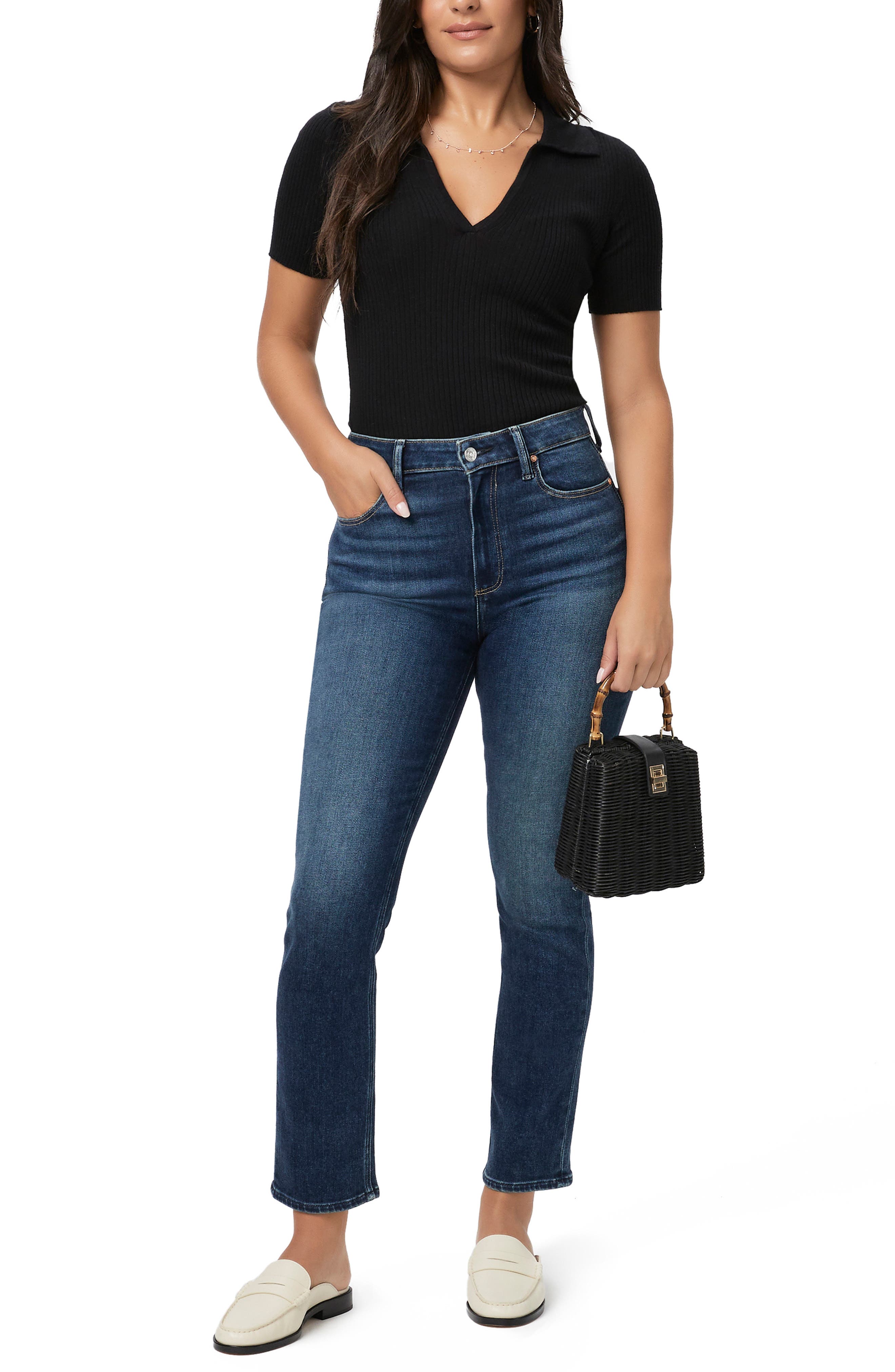 PAIGE Straight Leg Ankle Jeans (Women) | Nordstromrack