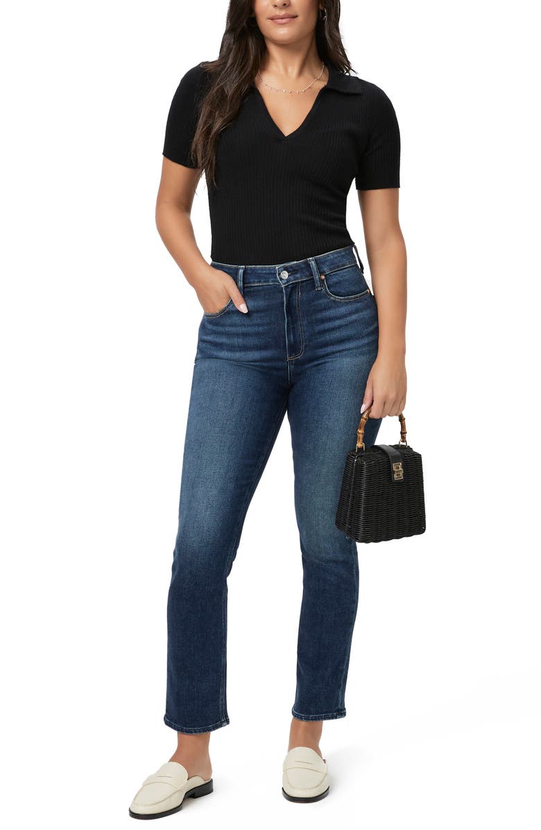 PAIGE Straight Leg Ankle Jeans, Alternate, color, Sketchbook