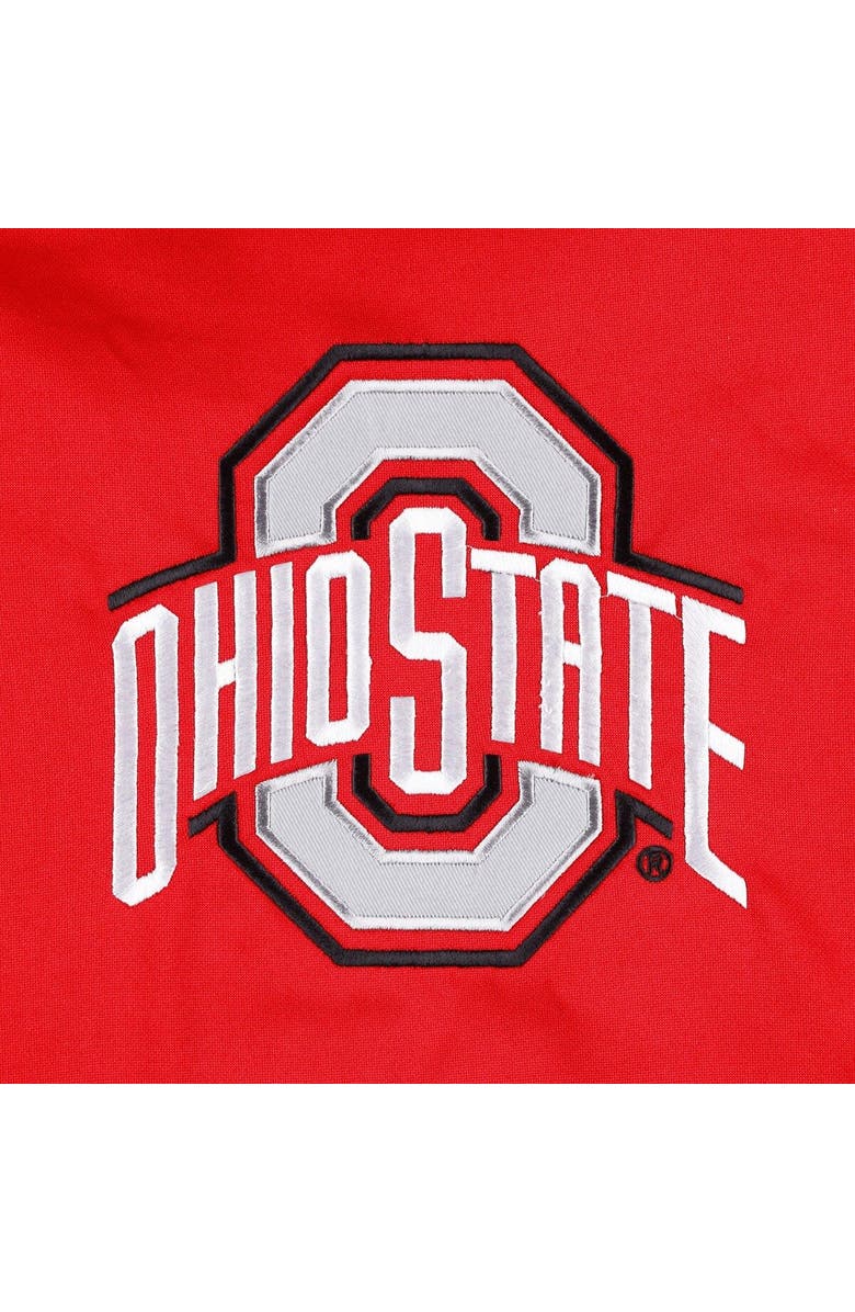 PROFILE Men's Scarlet Ohio State Buckeyes Big & Tall Raglan Fleece Pullover Hoodie, Alternate, color, 