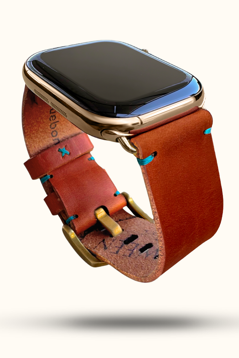 The Companion Horween Leather Apple Watch Band, Main, color, English Tan