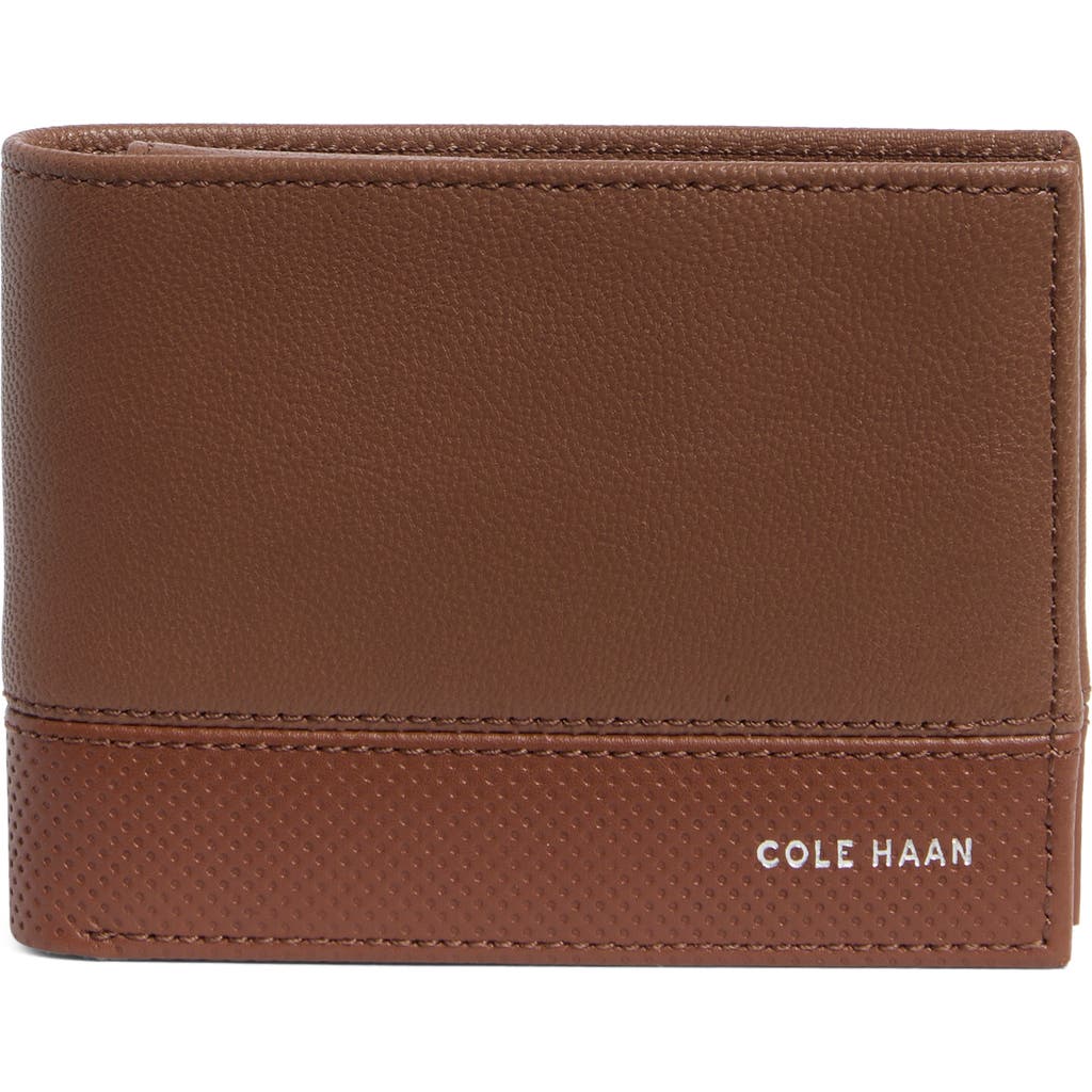 Cole Haan Bleecker Leather Bifold Wallet In Brown