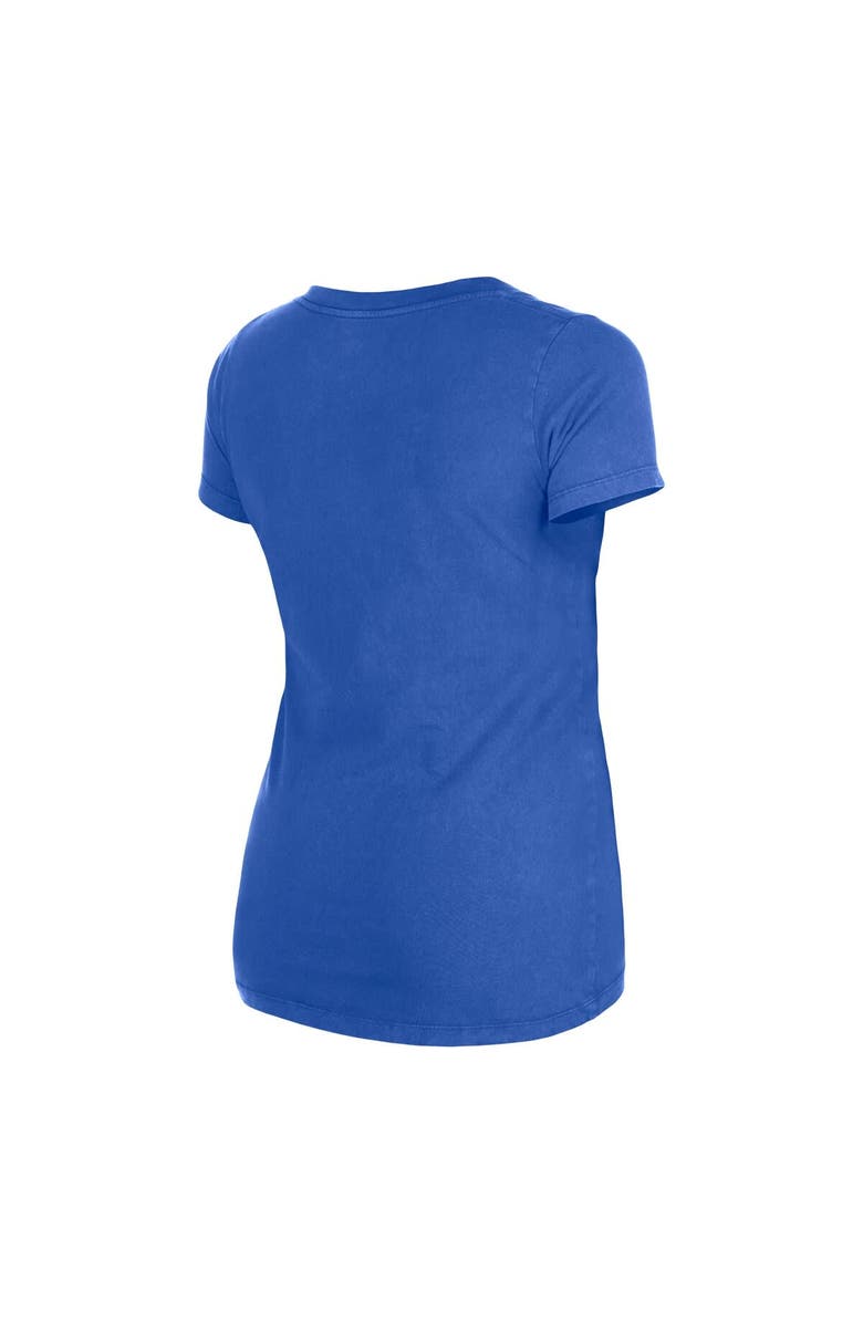 New Era Women's New Era Royal Seattle Seahawks Enzyme Wash Low V-Neck T-Shirt, Alternate, color, Royal