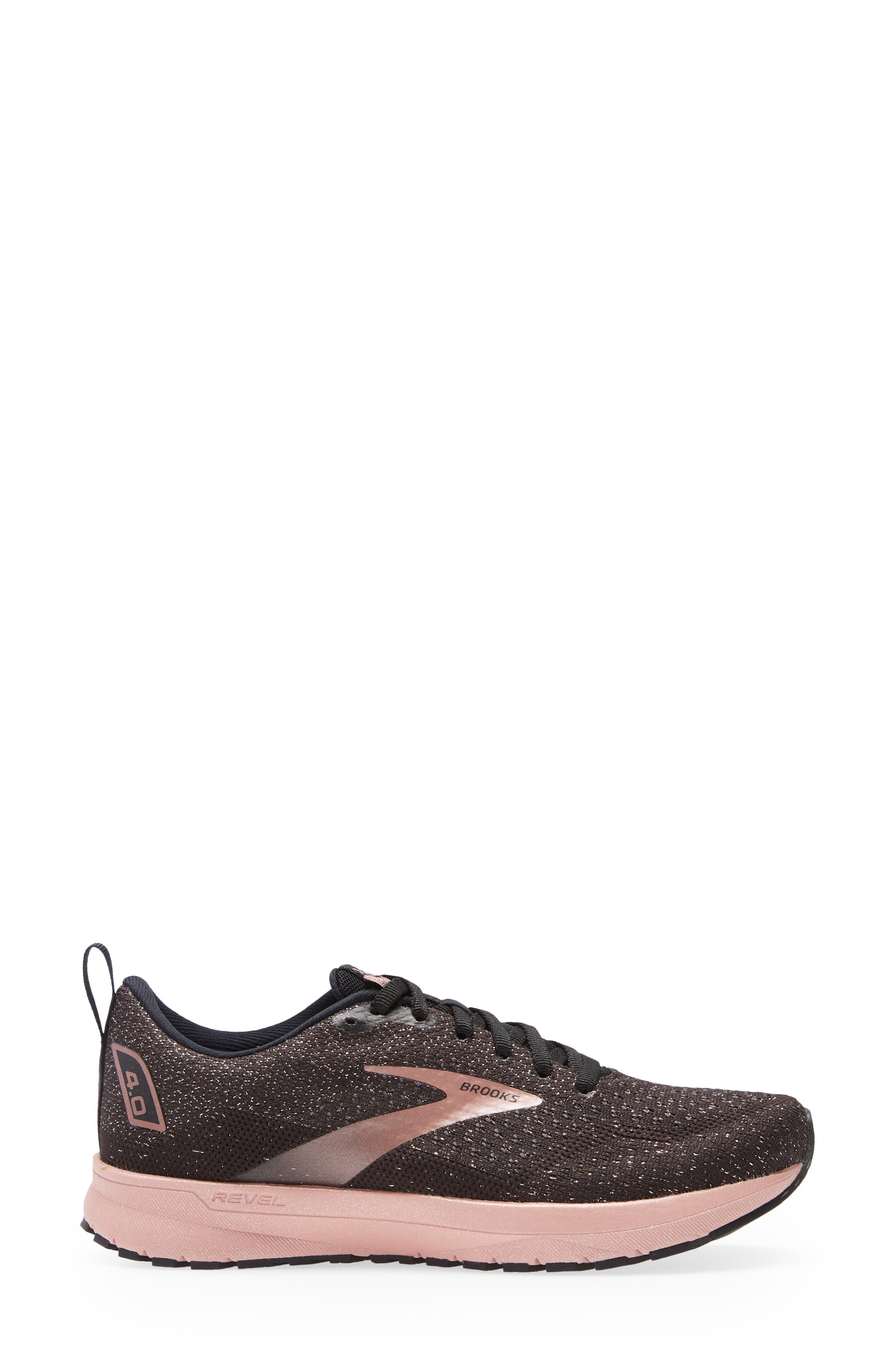 Revel 4 Hybrid Running Shoe, Alternate, color, BLACK/ EBONY/ ROSE GOLD