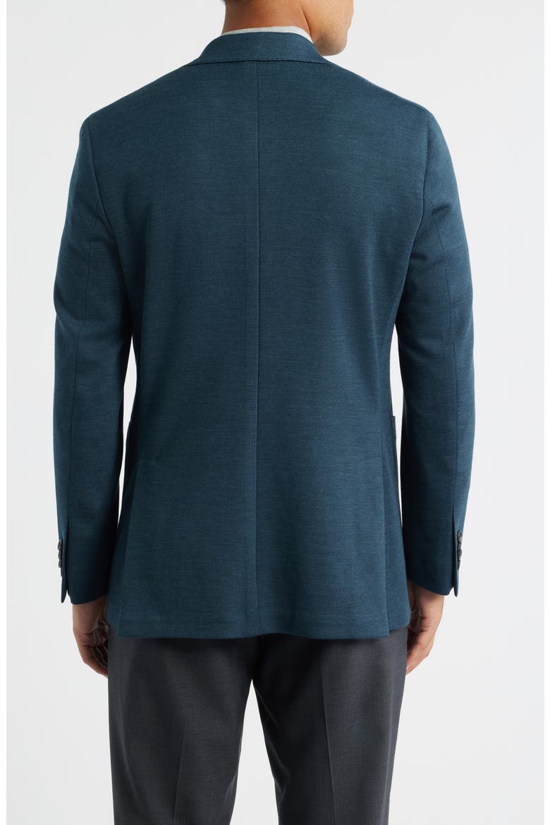 Hartford Teal Mélange Knit Wool Sport Coat, Alternate, color, DARK TEAL