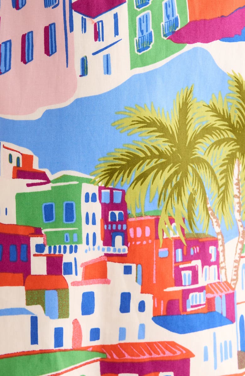 SUGARLIPS Rumi Town Print Belted Minidress, Alternate, color, 