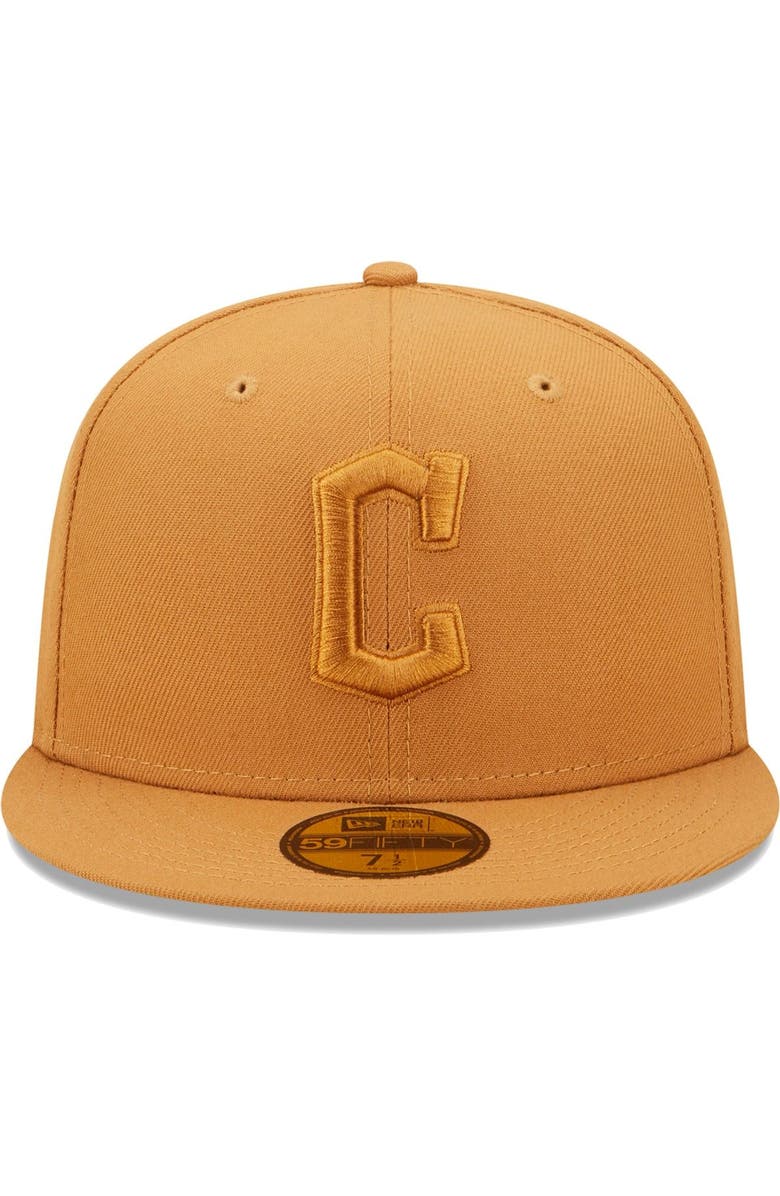 New Era Men's New Era Brown Cleveland Guardians Color Pack 59FIFTY Fitted Hat, Alternate, color, 